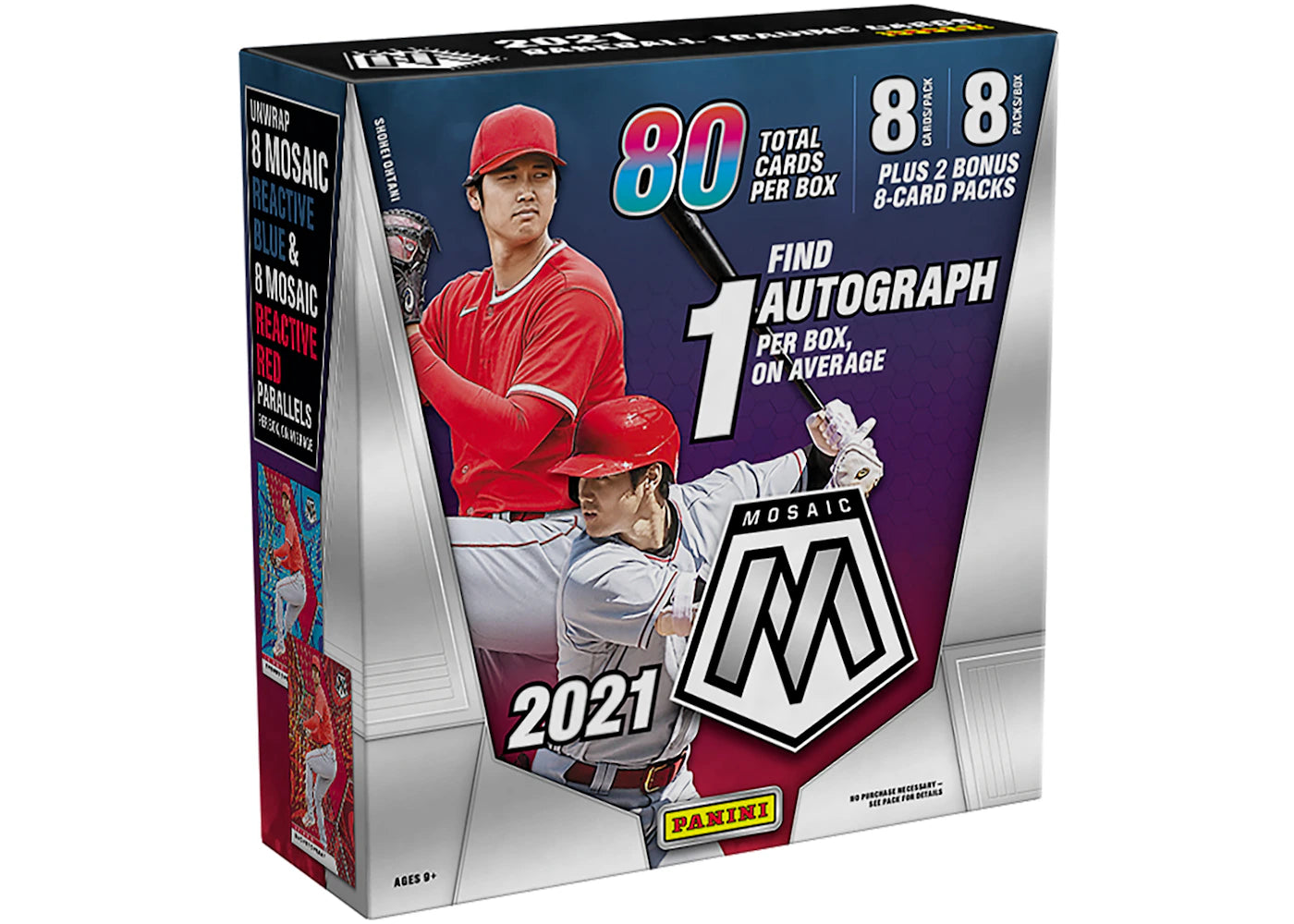 2021 Panini Mosaic Baseball Mega Box (80 ct.)