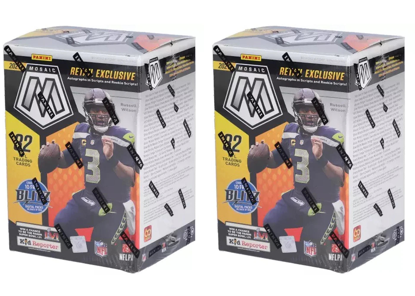 2021 Panini Mosaic Football Fanatics Exclusive Blaster Box 2x Lot