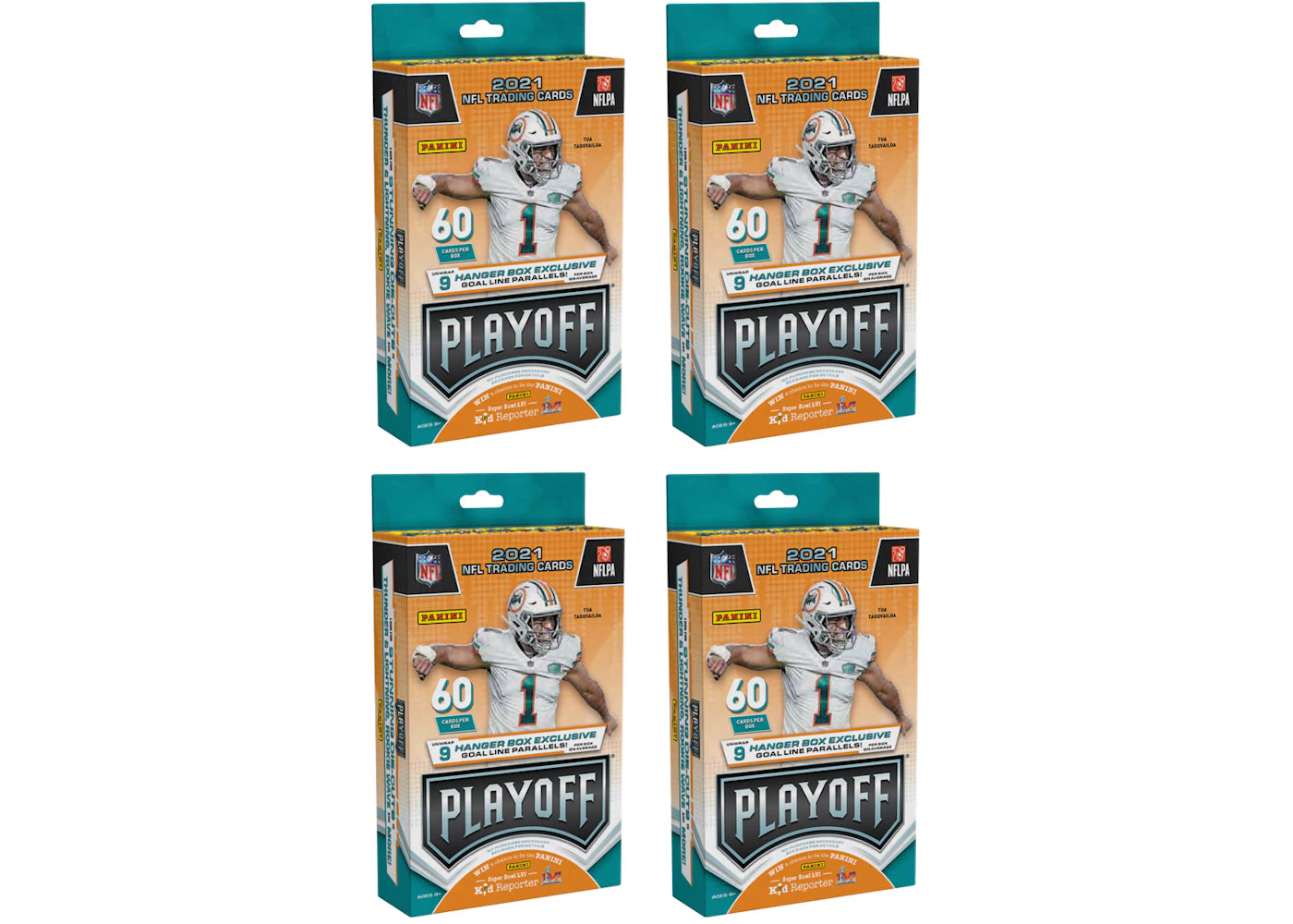 2021 Panini Playoff Football Hanger Box 4x Lot
