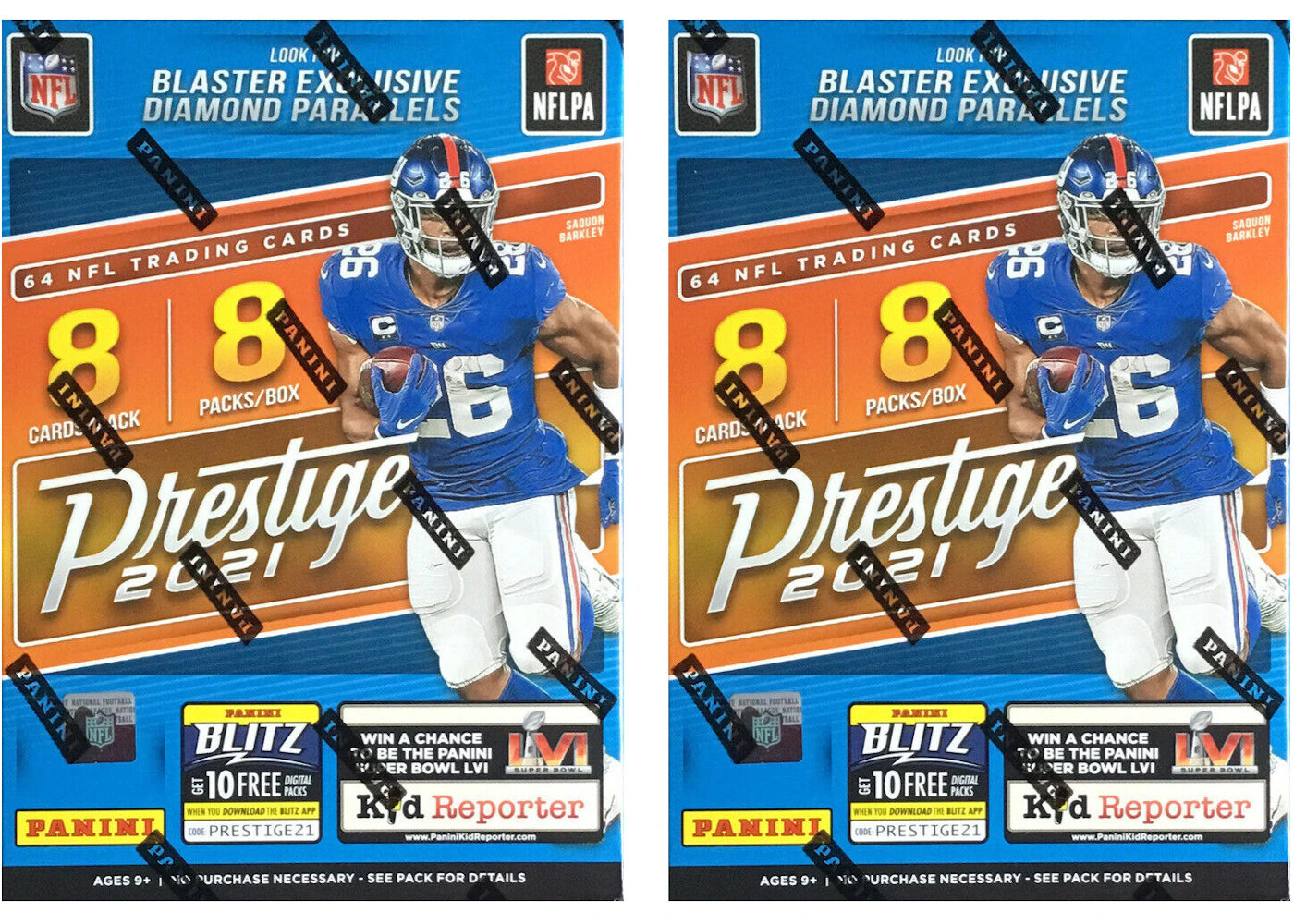 2021 Panini Prestige Football Blaster Box 2x Lot