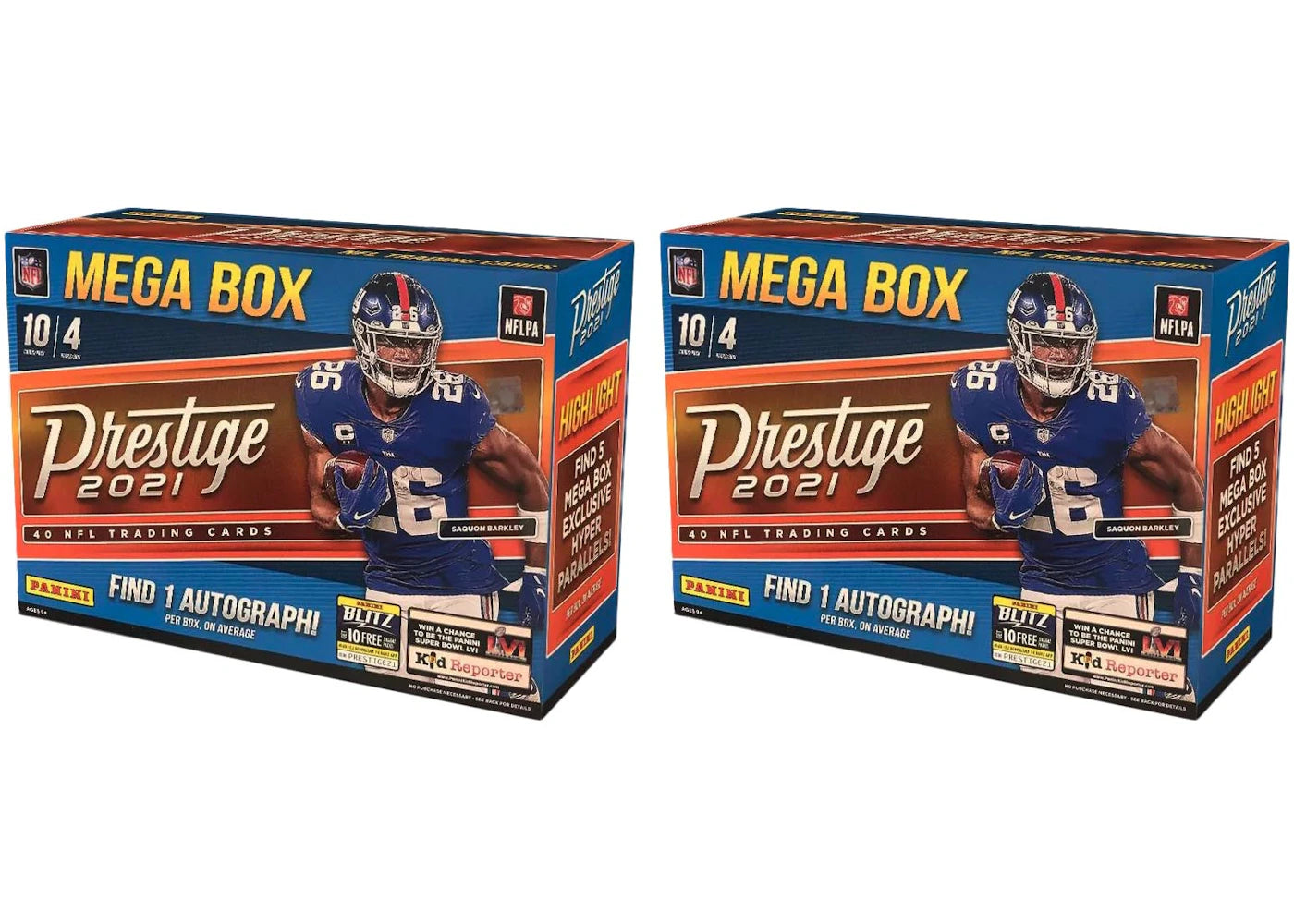 2021 Panini Prestige Football Mega Box 2x Lot