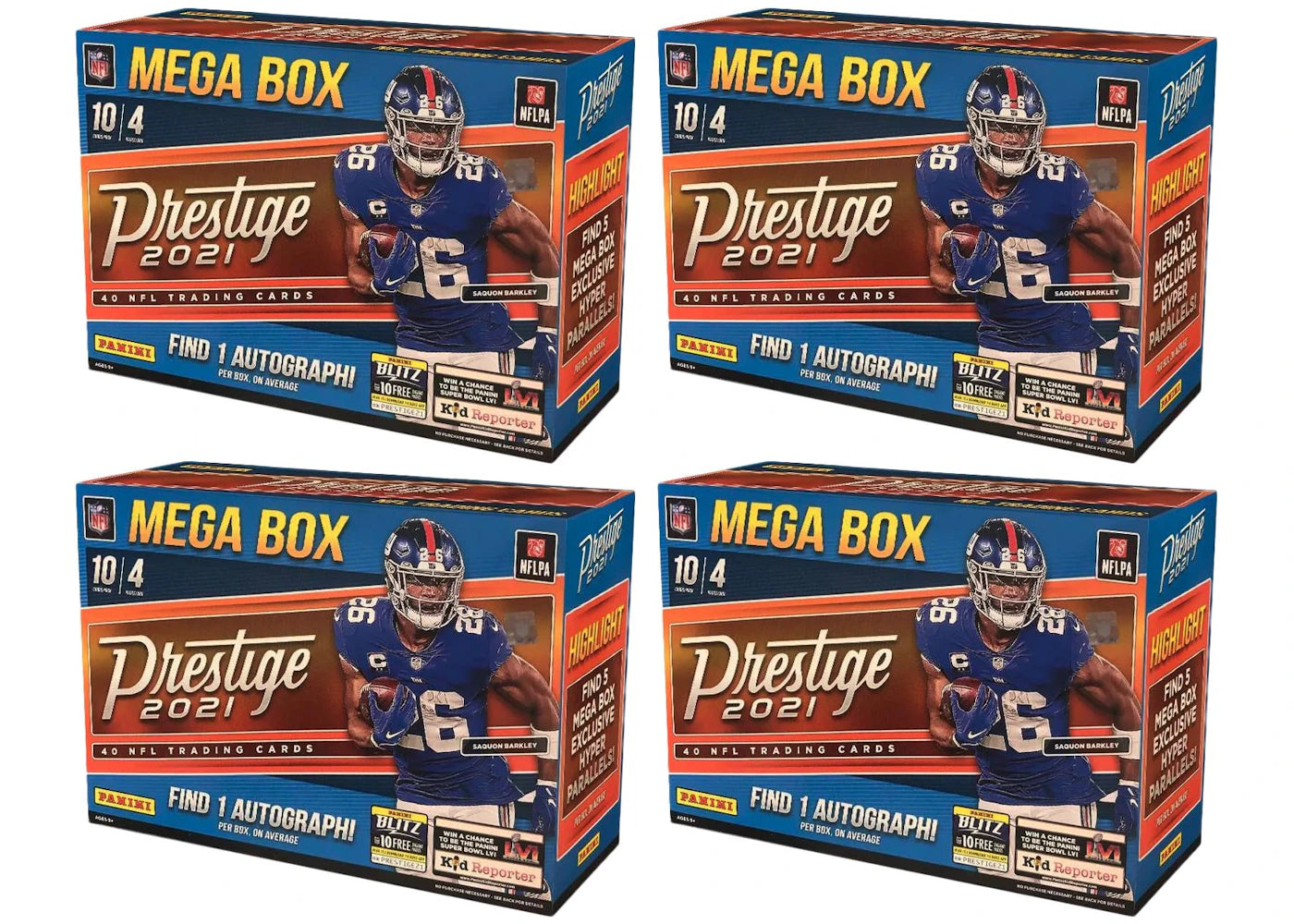 2021 Panini Prestige Football Mega Box 4x Lot