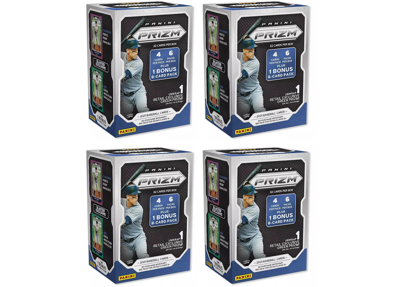 2021 Panini Prizm Baseball Blaster Box 4x Lot
