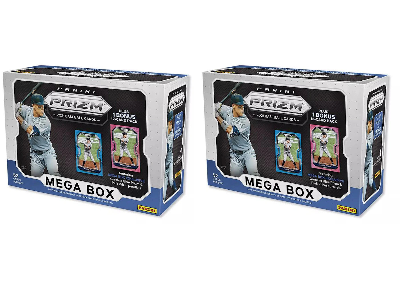 2021 Panini Prizm Baseball Mega Box (Carolina Blue & Pink Prizm) 2x Lot