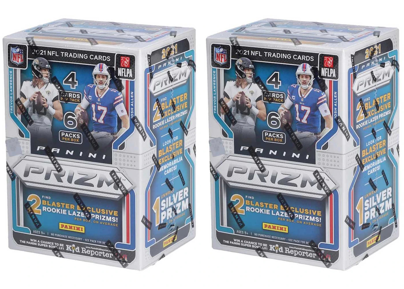 2021 Panini Prizm Football Blaster Box (Lazer Prizms) 2x Lot