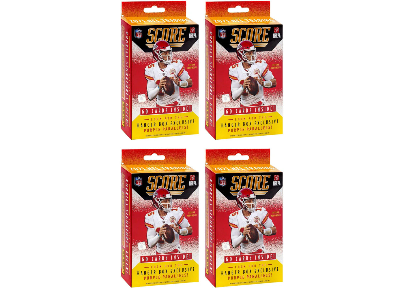 2021 Panini Score Football Hanger Box 4x Lot
