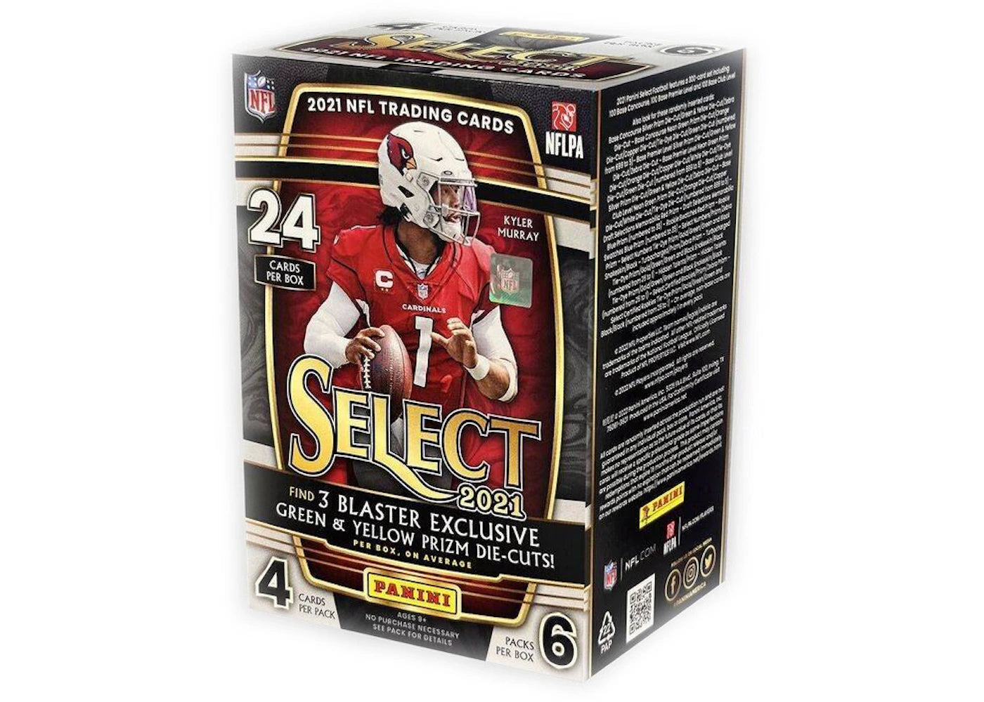 2021 Panini Select Football Blaster Box (Green & Yellow Prizm Die-Cuts)