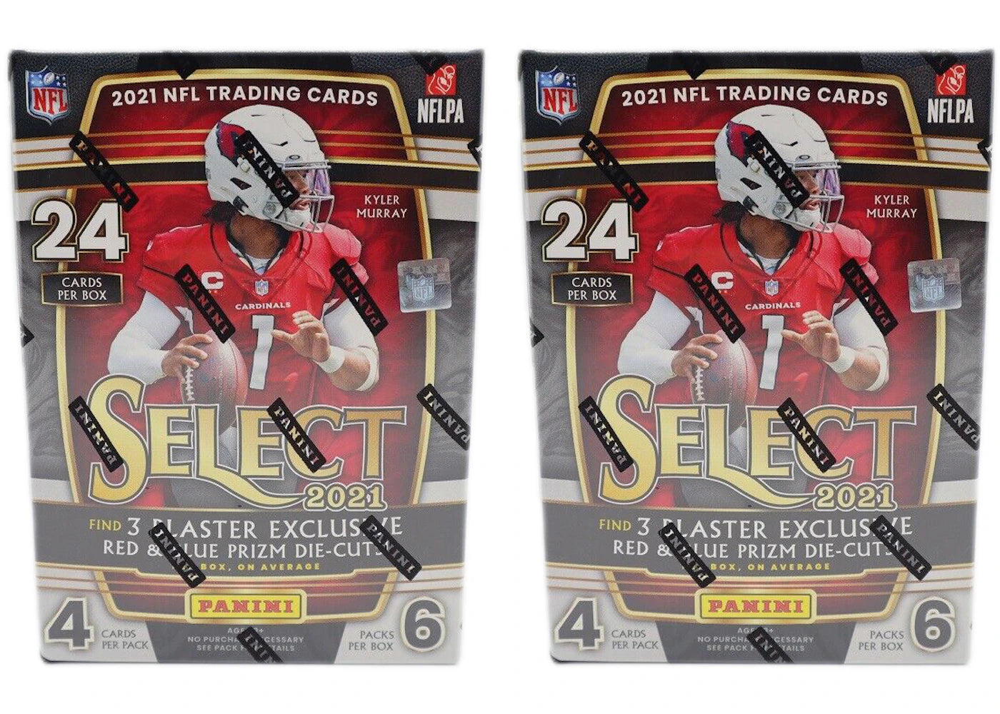 2021 Panini Select Football Blaster Box (Red & Blue Prizm Die-Cuts) 2x Lot