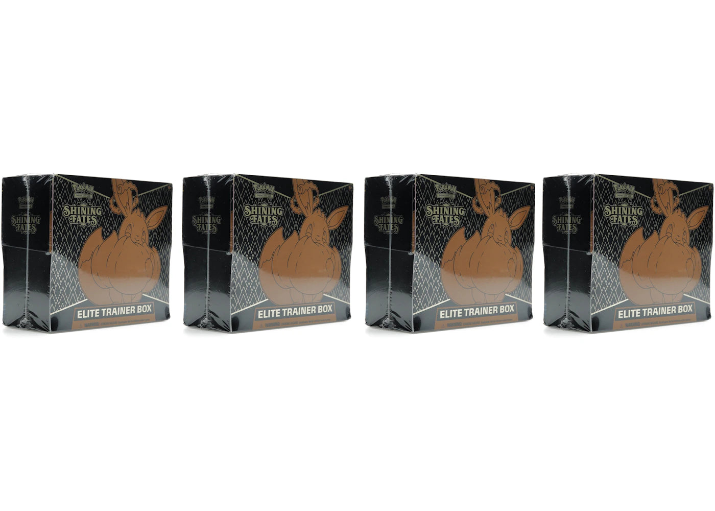 Pokémon TCG Sword & Shield Shining Fates Elite Trainer Box 4X Lot