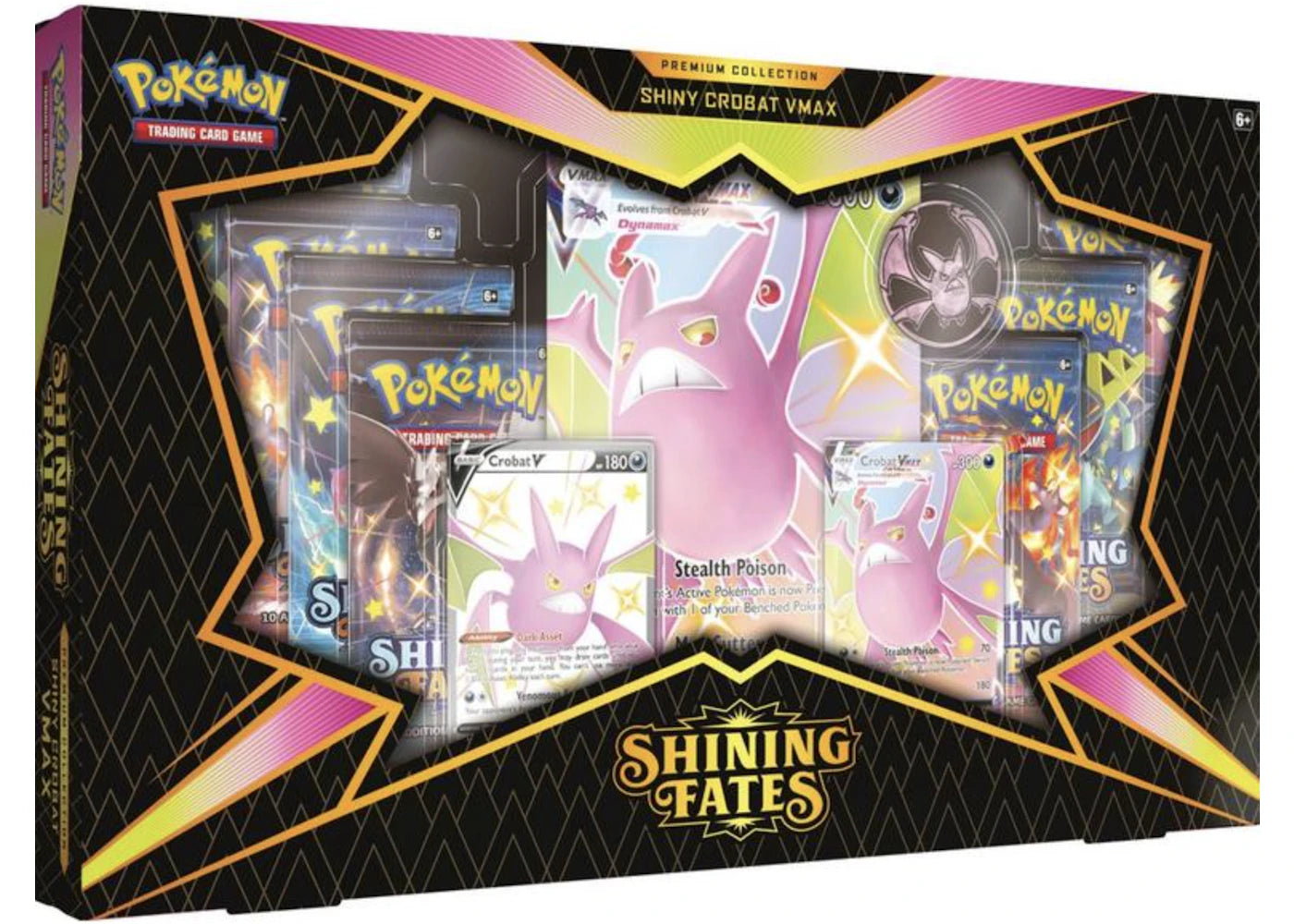 Pokémon TCG Sword & Shield Shining Fates Shiny Crobat VMAX Premium Collection