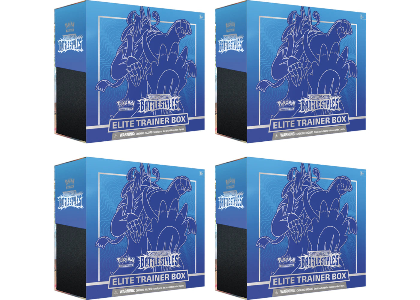 Pokémon TCG Sword & Shield Battle Styles Elite Trainer Box Rapid Strike 4x Lot