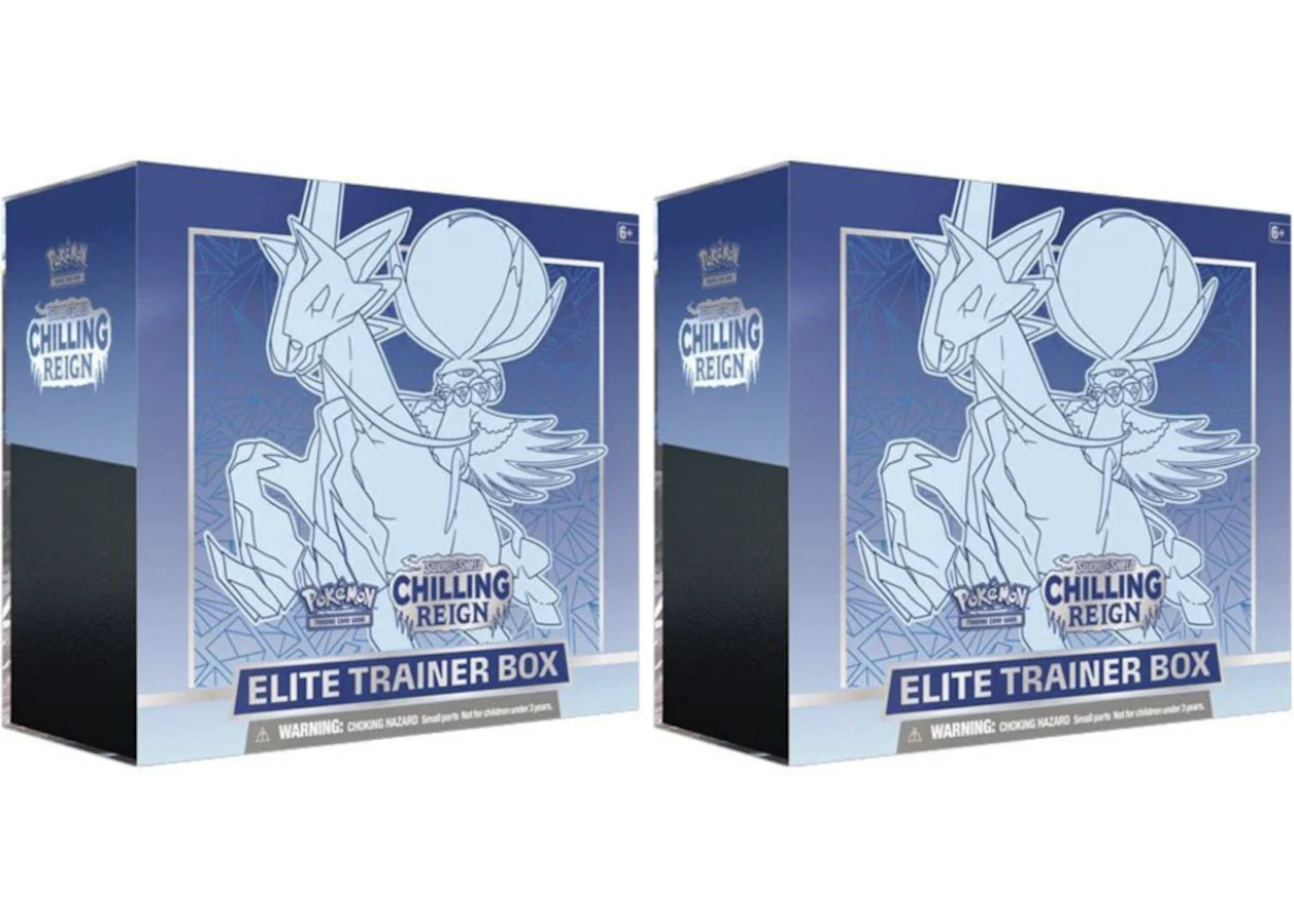 Pokémon TCG Sword & Shield Chilling Reign Elite Trainer Box (Ice Rider Calyrex) 2x Lot