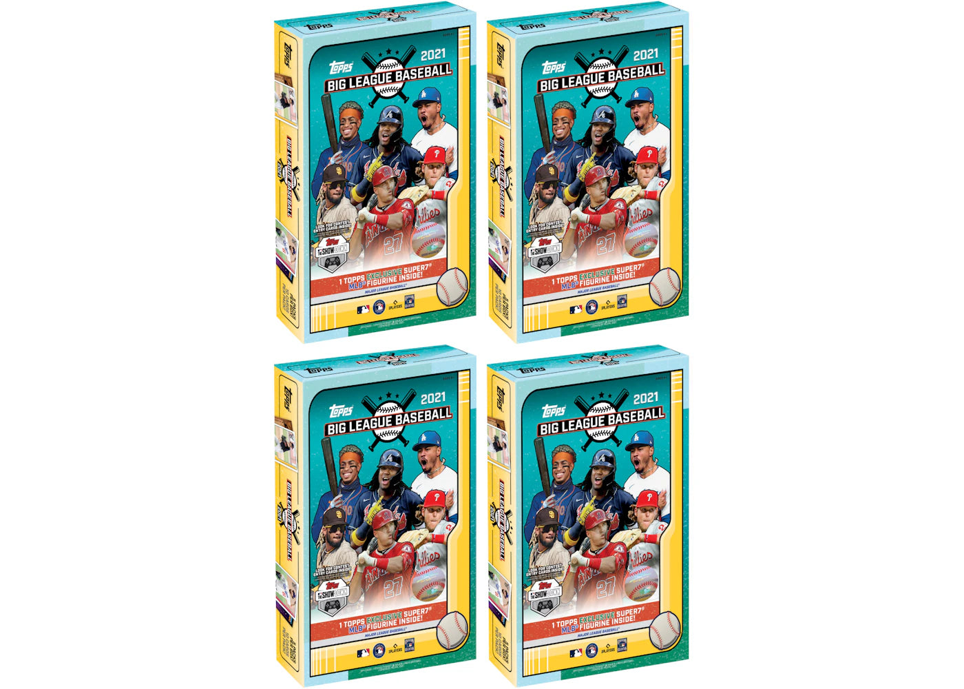 2021 Topps Big League Baseball Collector Box 4x Lot