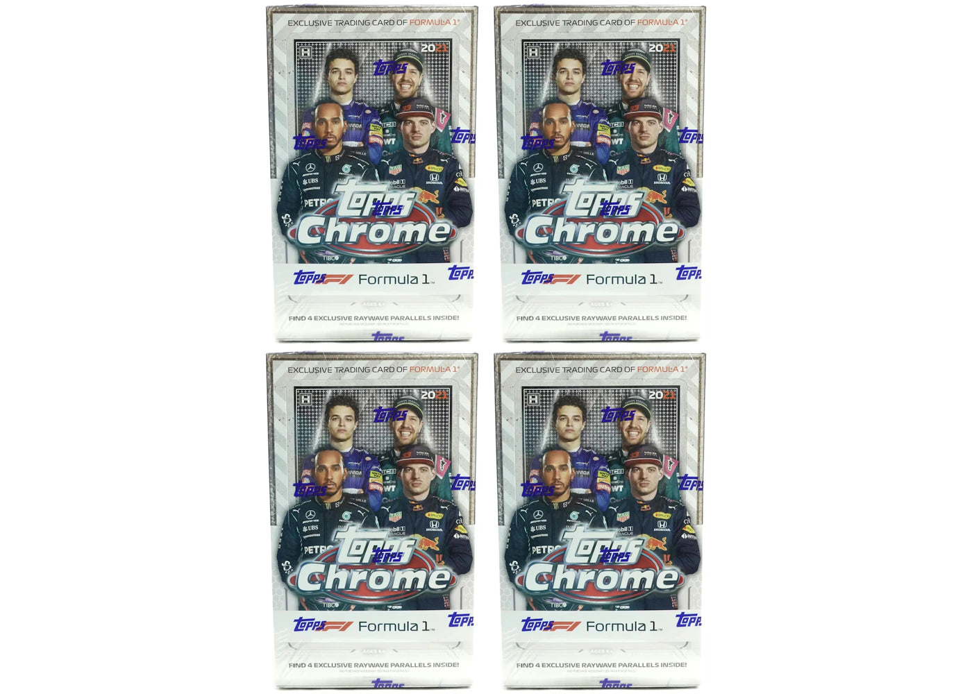 2021 Topps Chrome Formula 1 Racing Hobby Lite Box 4x Lot