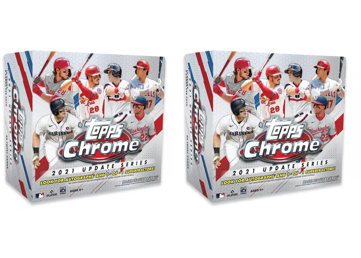 2021 Topps Chrome Update Baseball Mega Box 2x Lot