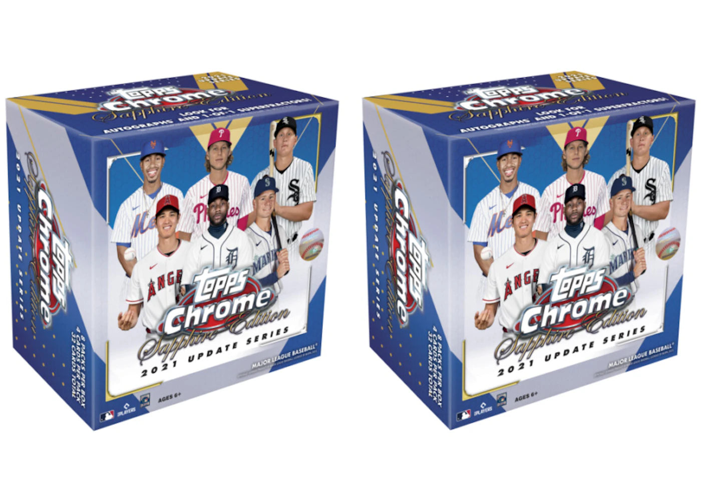 2021 Topps Chrome Update Sapphire Edition Baseball Box 2x Lot