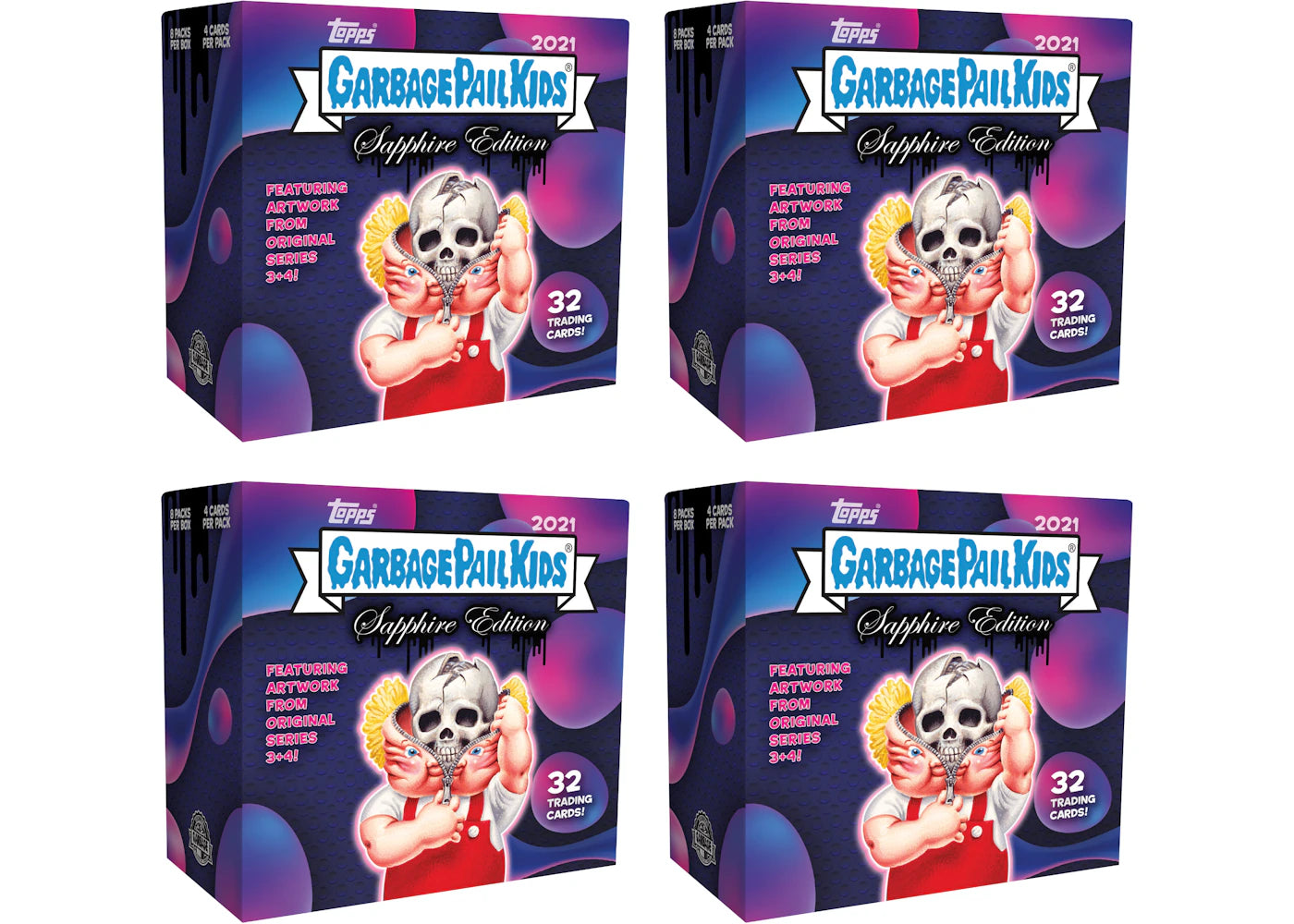 2021 Topps Garbage Pail Kids Sapphire Edition Box 4x Lot