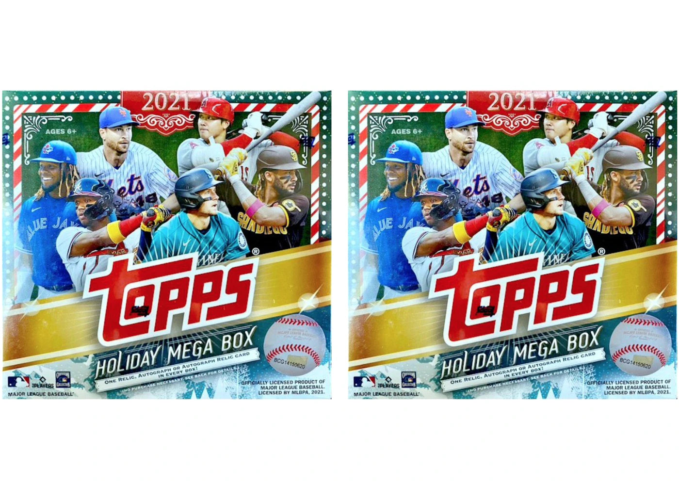 2021 Topps Holiday Baseball Mega Box 2x Lot