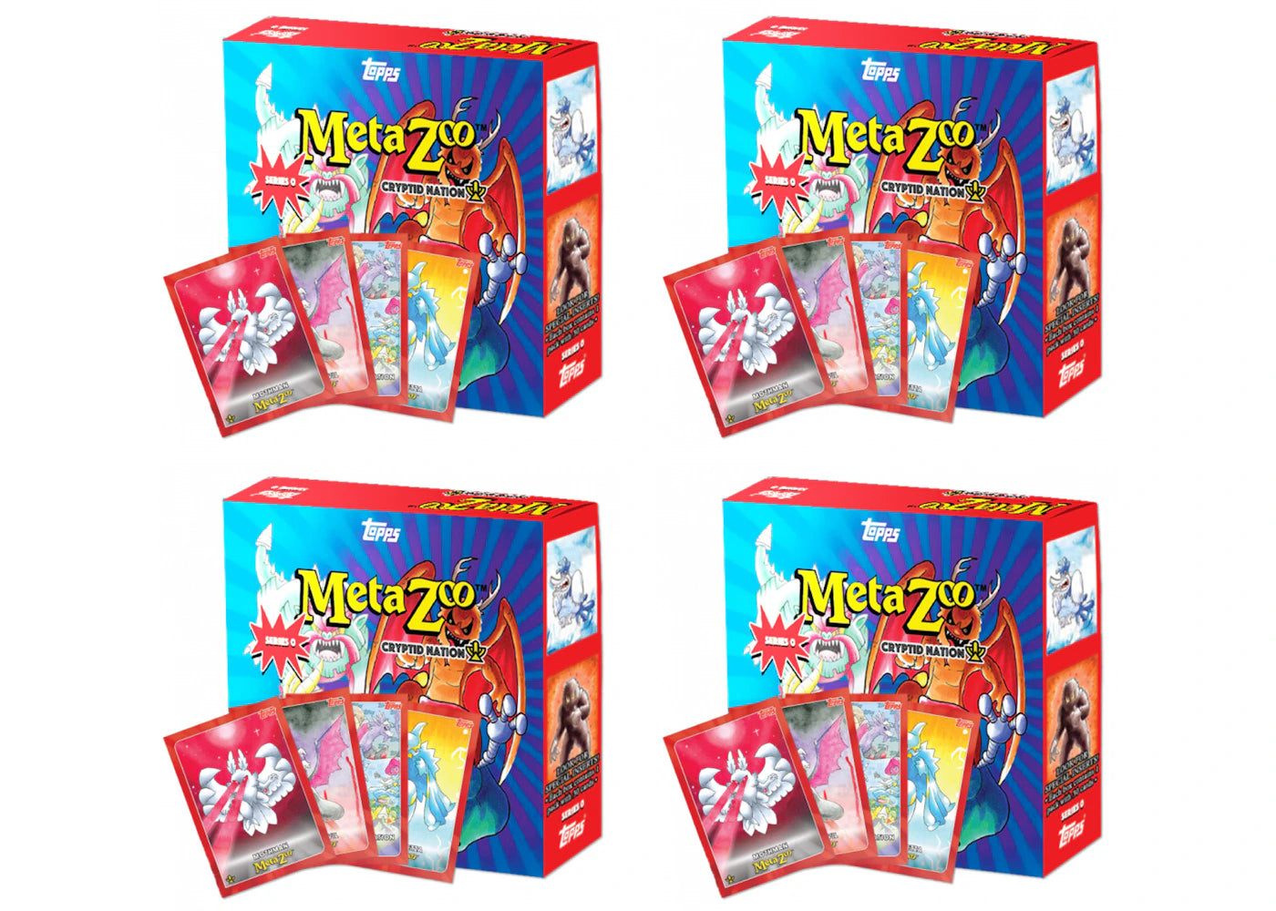 2021 Topps MetaZoo TCG Cryptid Nation Series 0 (30-Card Pack) 4x Lot