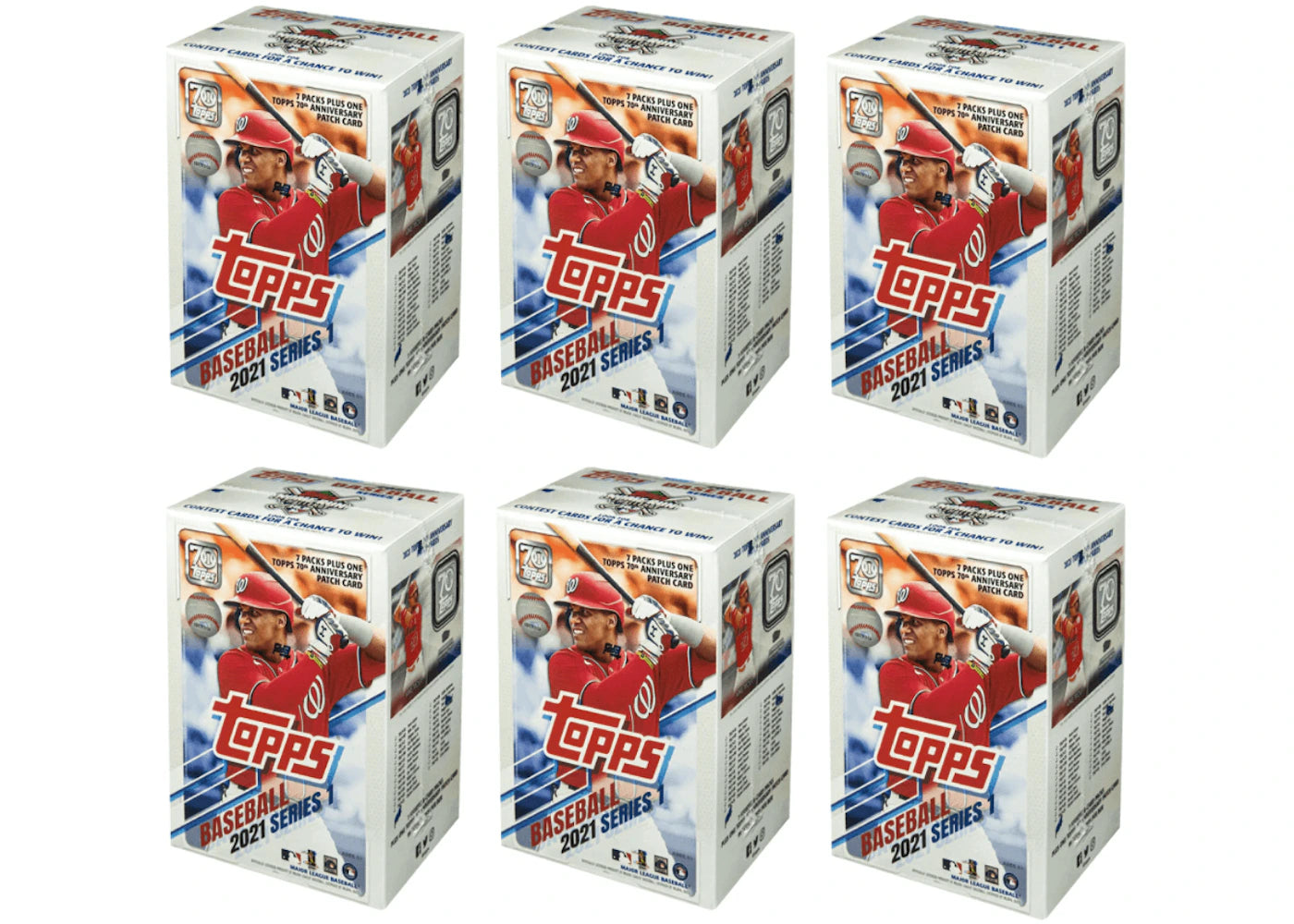 2021 Topps Series 1 Baseball Blaster Box 6x Lot