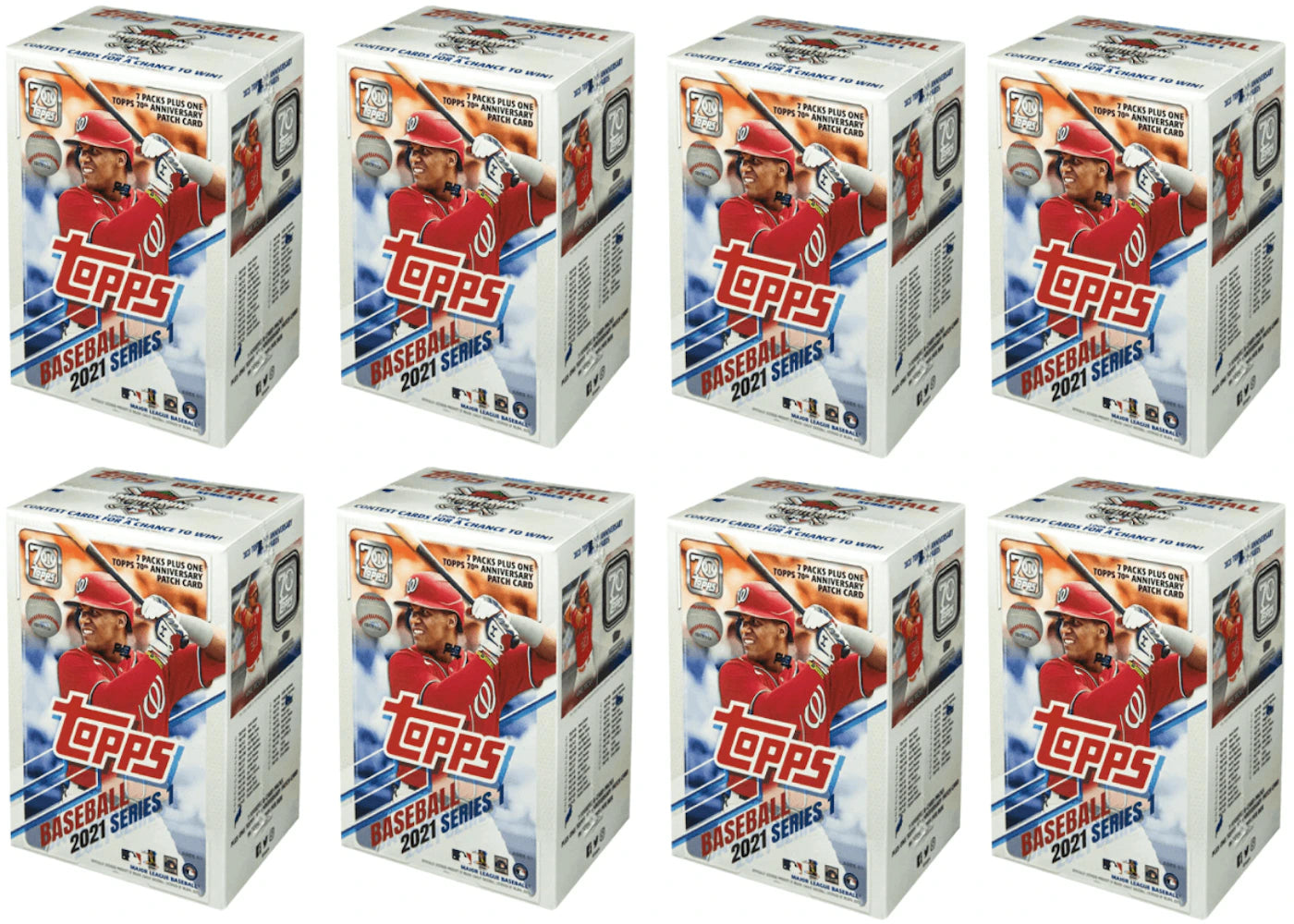 2021 Topps Series 1 Baseball Blaster Box 8x Lot