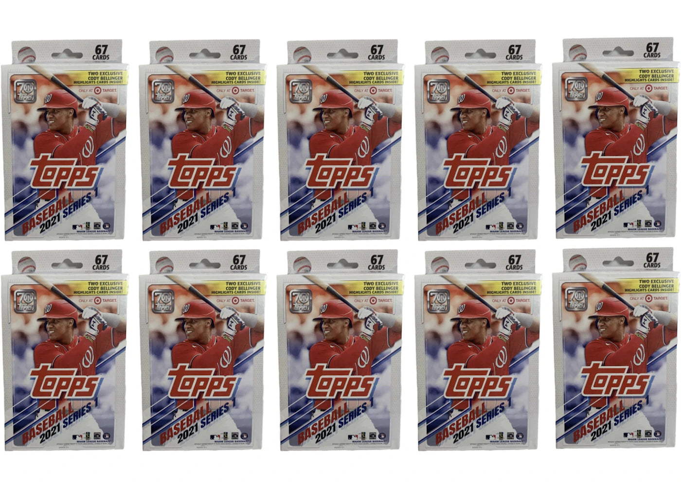 2021 Topps Series 1 Baseball Target Hanger Box 10x Lot