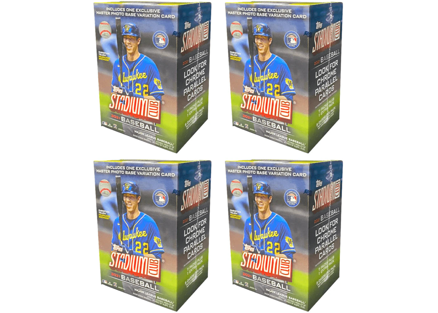 2021 Topps Stadium Club Baseball Blaster Box 4x Lot
