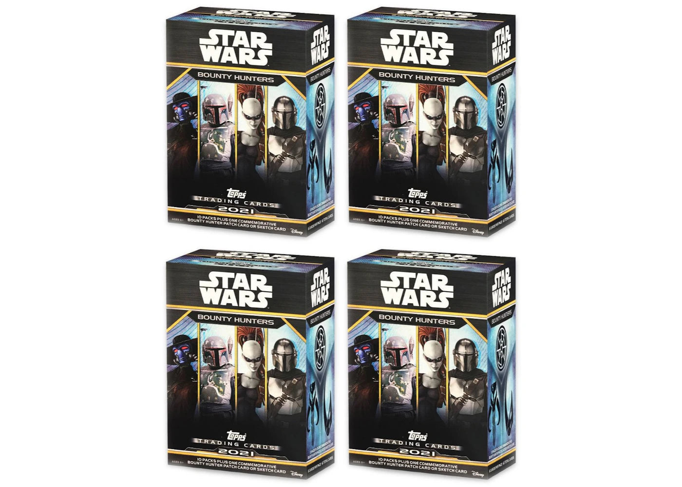 2021 Topps Star Wars Bounty Hunters Blaster Box 4x Lot