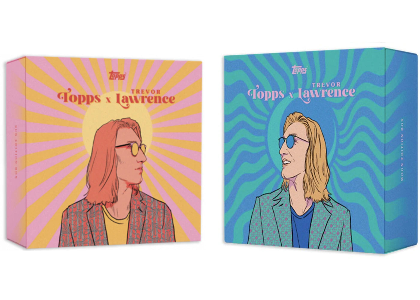2021 Topps Trevor Lawrence Football Online Exclusive Box Sun & Moon 2x Lot