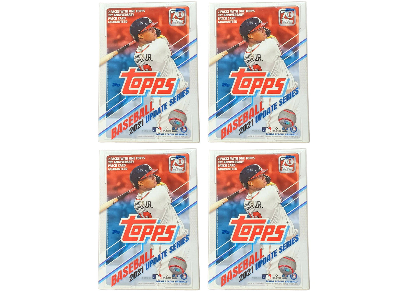 2021 Topps Update Series Baseball Blaster Box 4x Lot