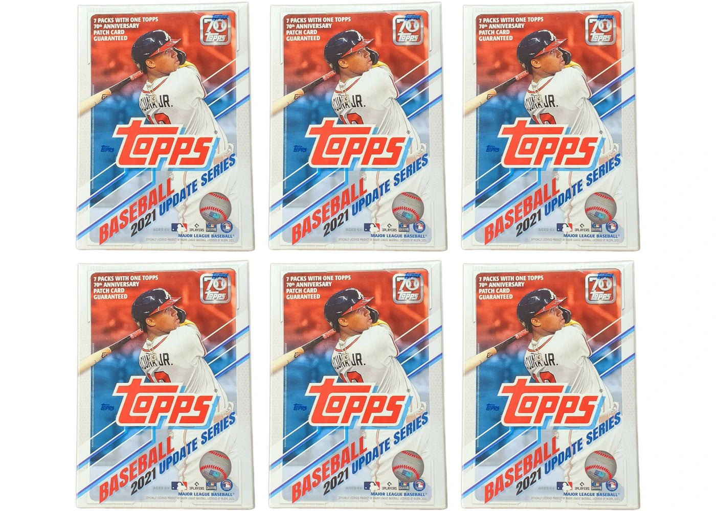 2021 Topps Update Series Baseball Blaster Box 6x Lot