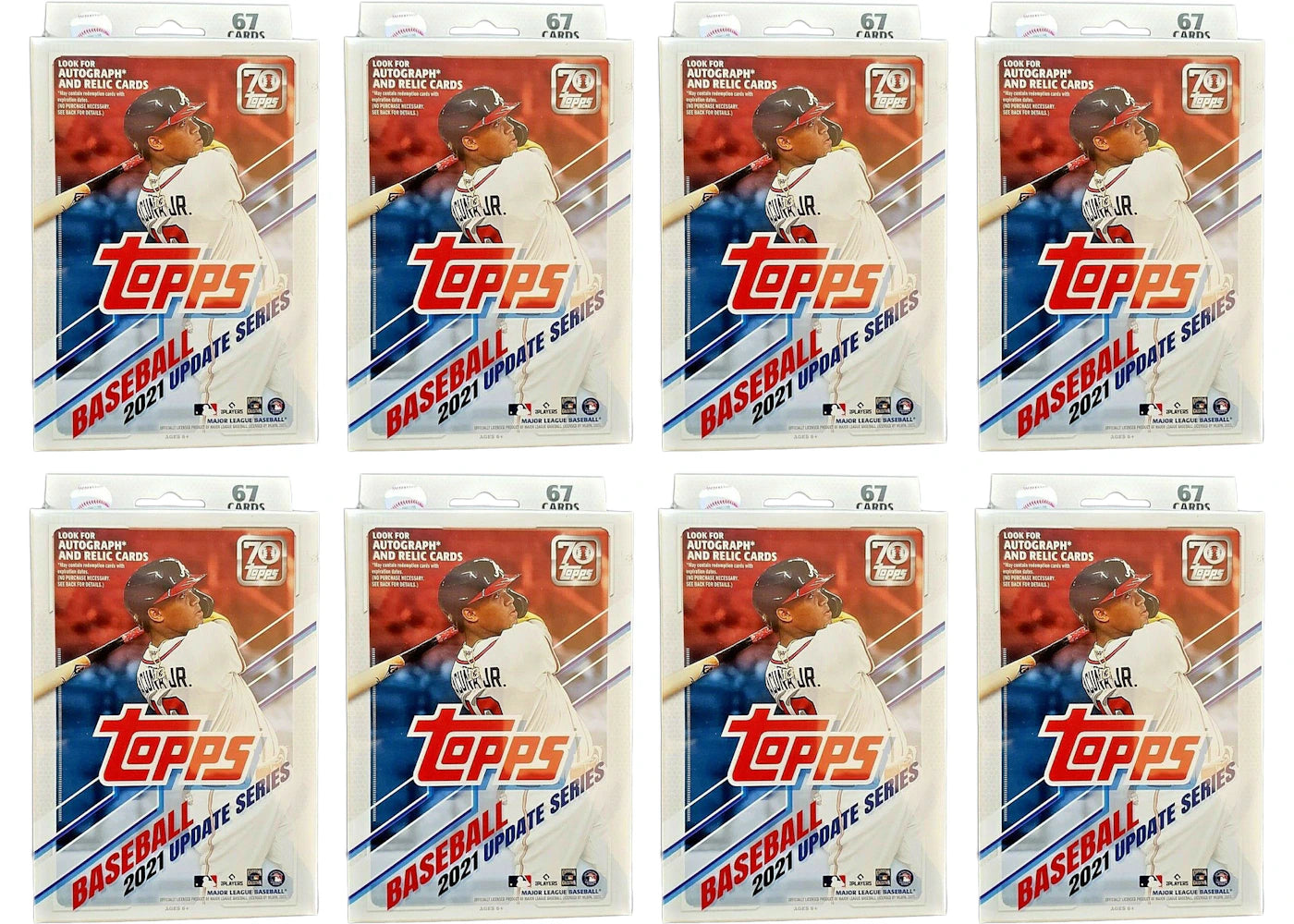 2021 Topps Update Series Baseball Hanger Box 8x Lot