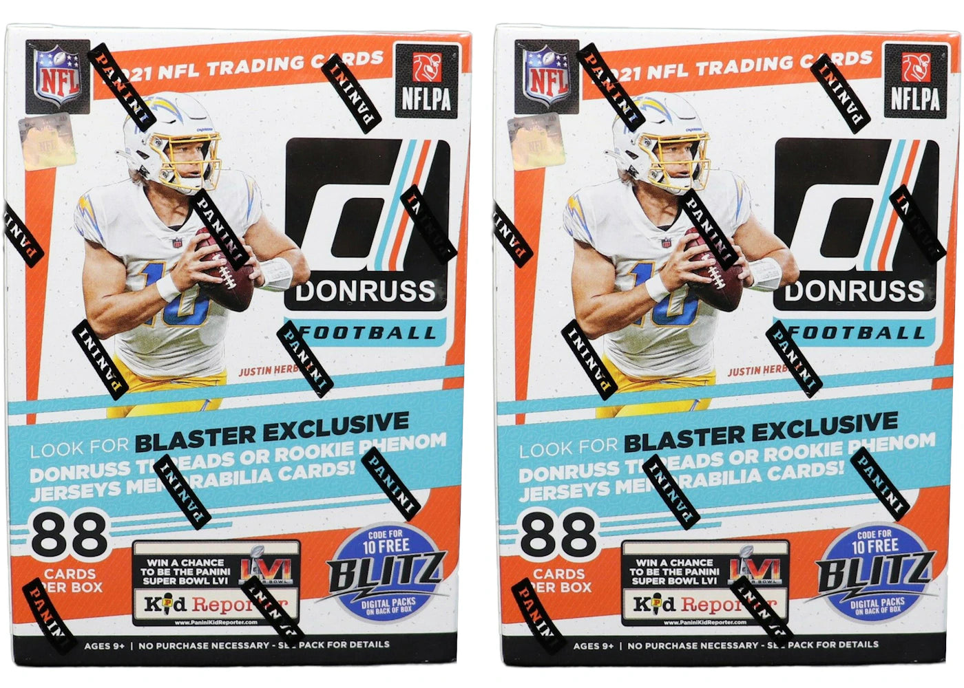 2021 Panini Donruss Football Blaster Box (Holo Parallel) 2x Lot