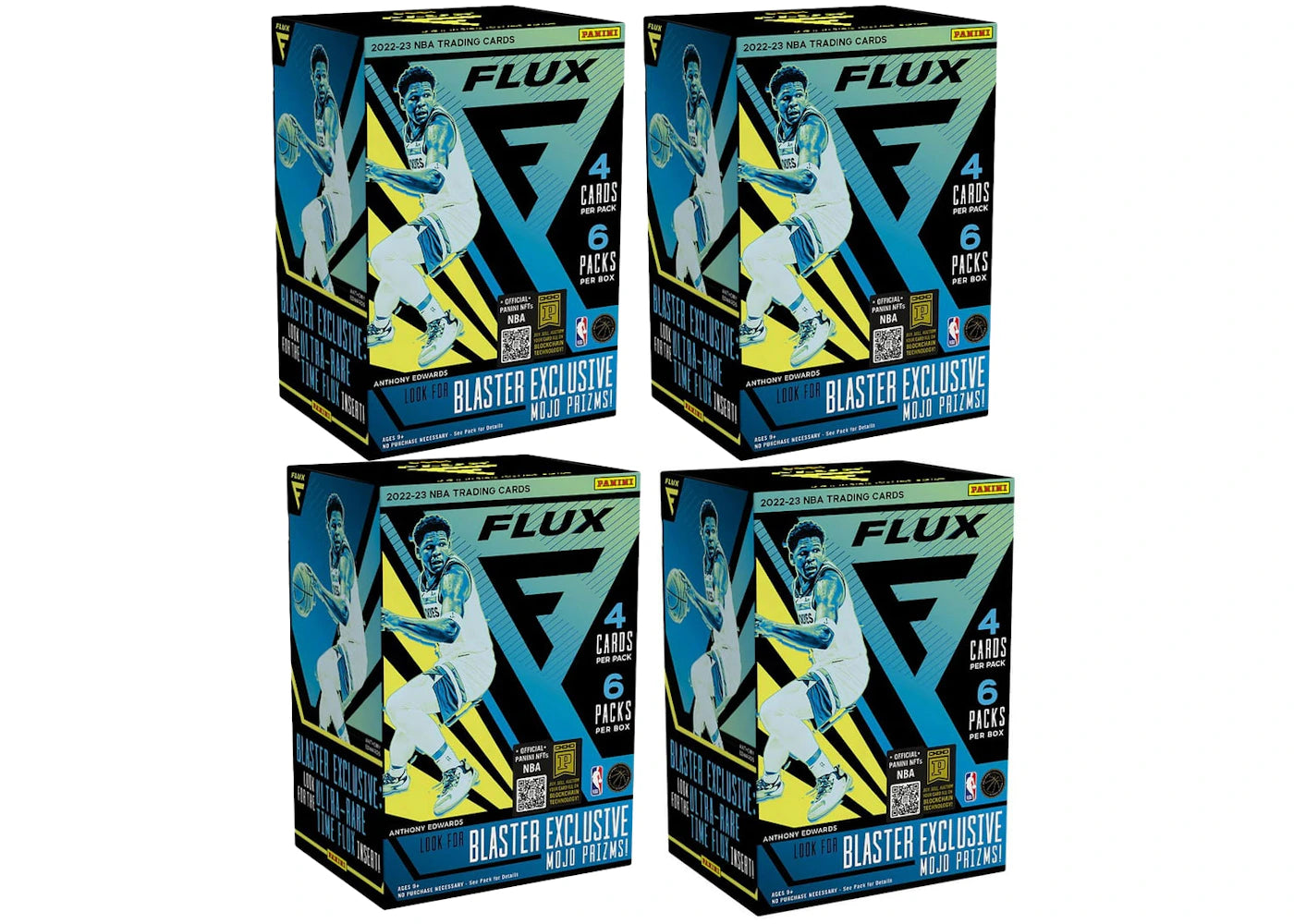 2022-2023 Panini Flux Basketball Blaster 4x Lot