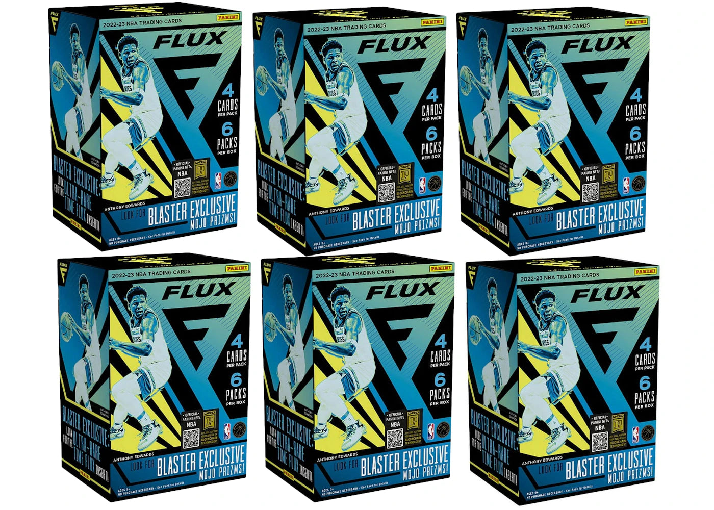2022-2023 Panini Flux Basketball Blaster 6x Lot