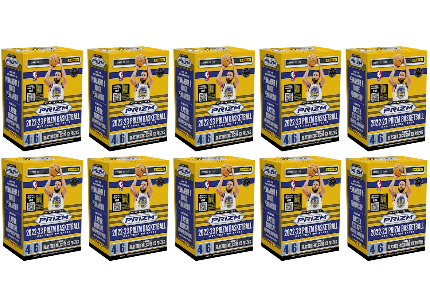 2022-23 Panini Prizm Basketball Blaster Box (Ice Prizms) 10x Lot