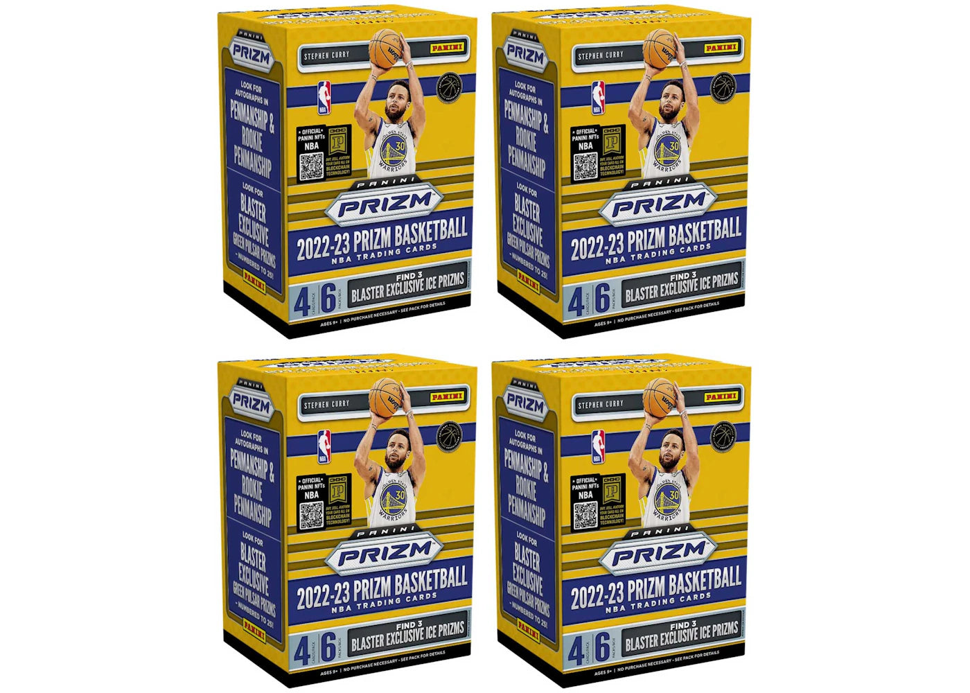 2022-23 Panini Prizm Basketball Blaster Box (Ice Prizms) 4x Lot