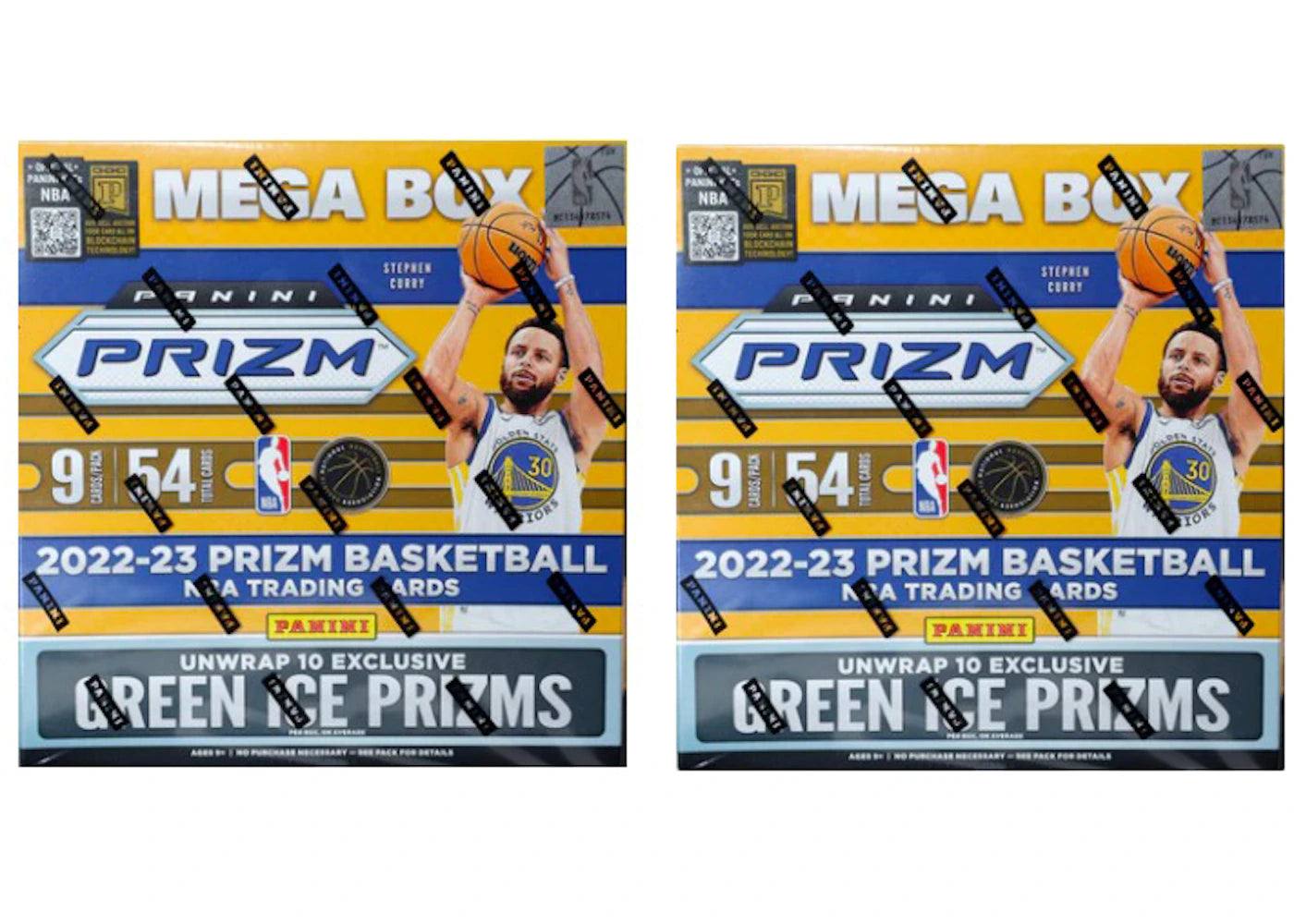 2022-23 Panini Prizm Basketball Fanatics Exclusive Mega Box (Green Ice Prizms) 2x Lot