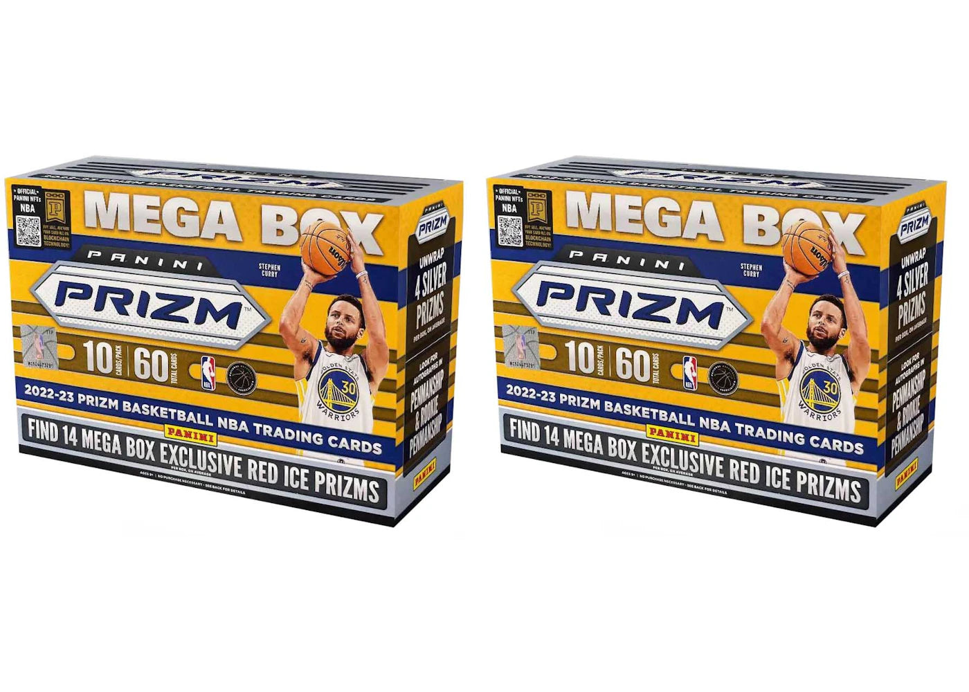 2022-23 Panini Prizm Basketball Mega Box (Red Ice Prizms) 2x Lot