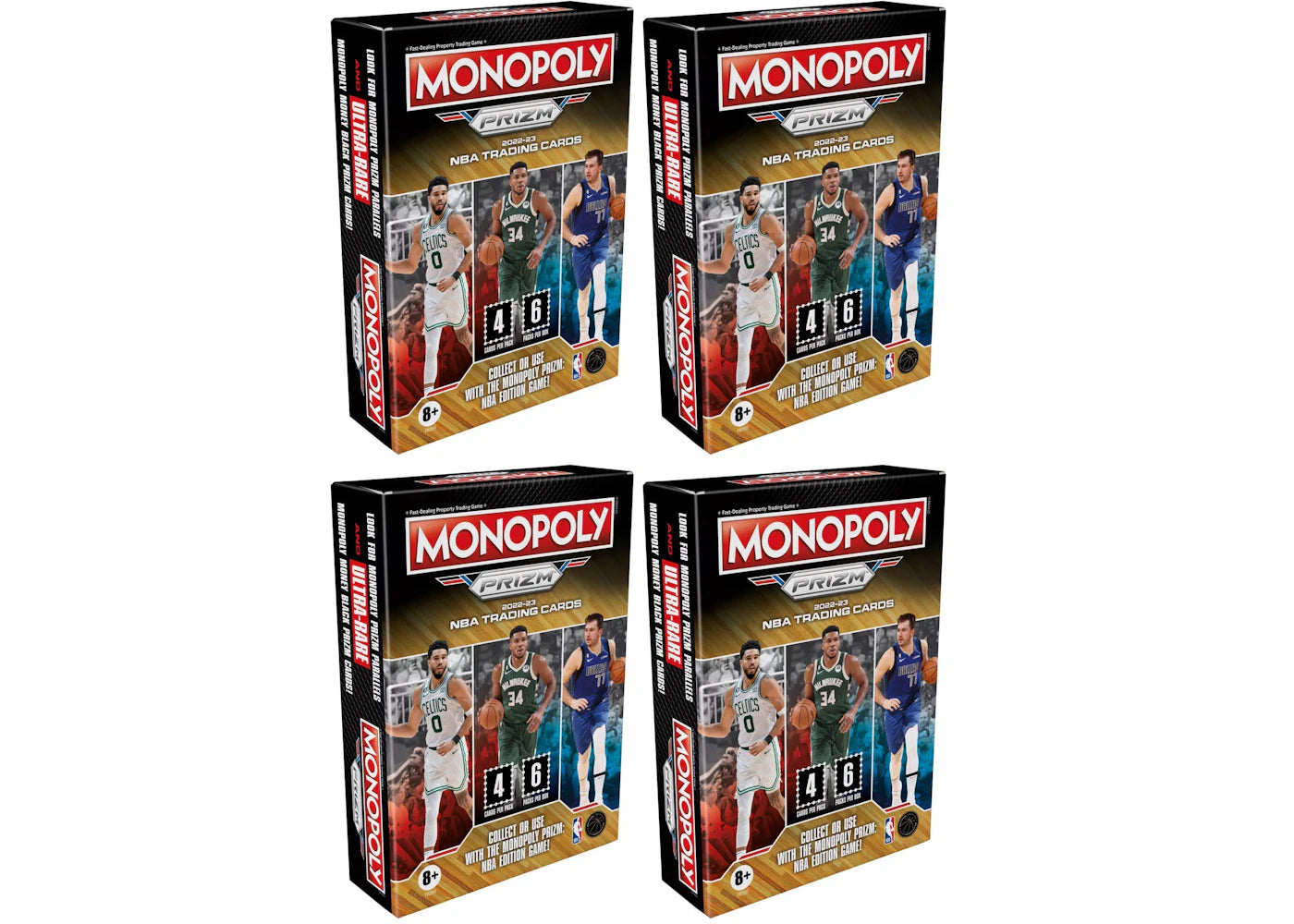 2022-23 Panini Prizm Monopoly Basketball Blaster Booster Box 4x Lot