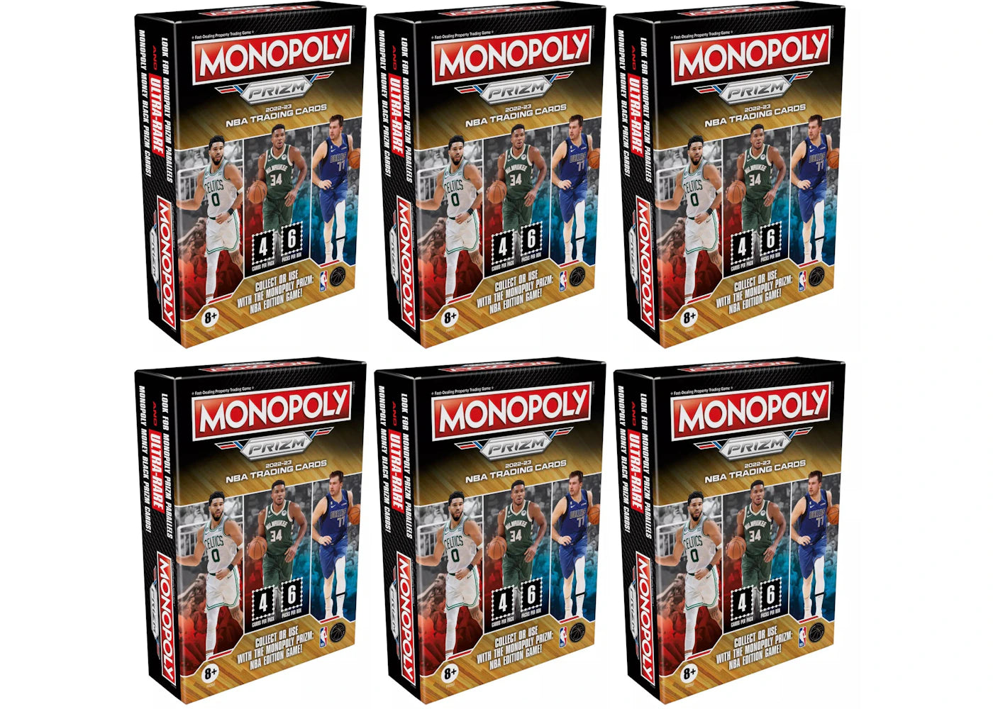 2022-23 Panini Prizm Monopoly Basketball Blaster Booster Box 6x Lot