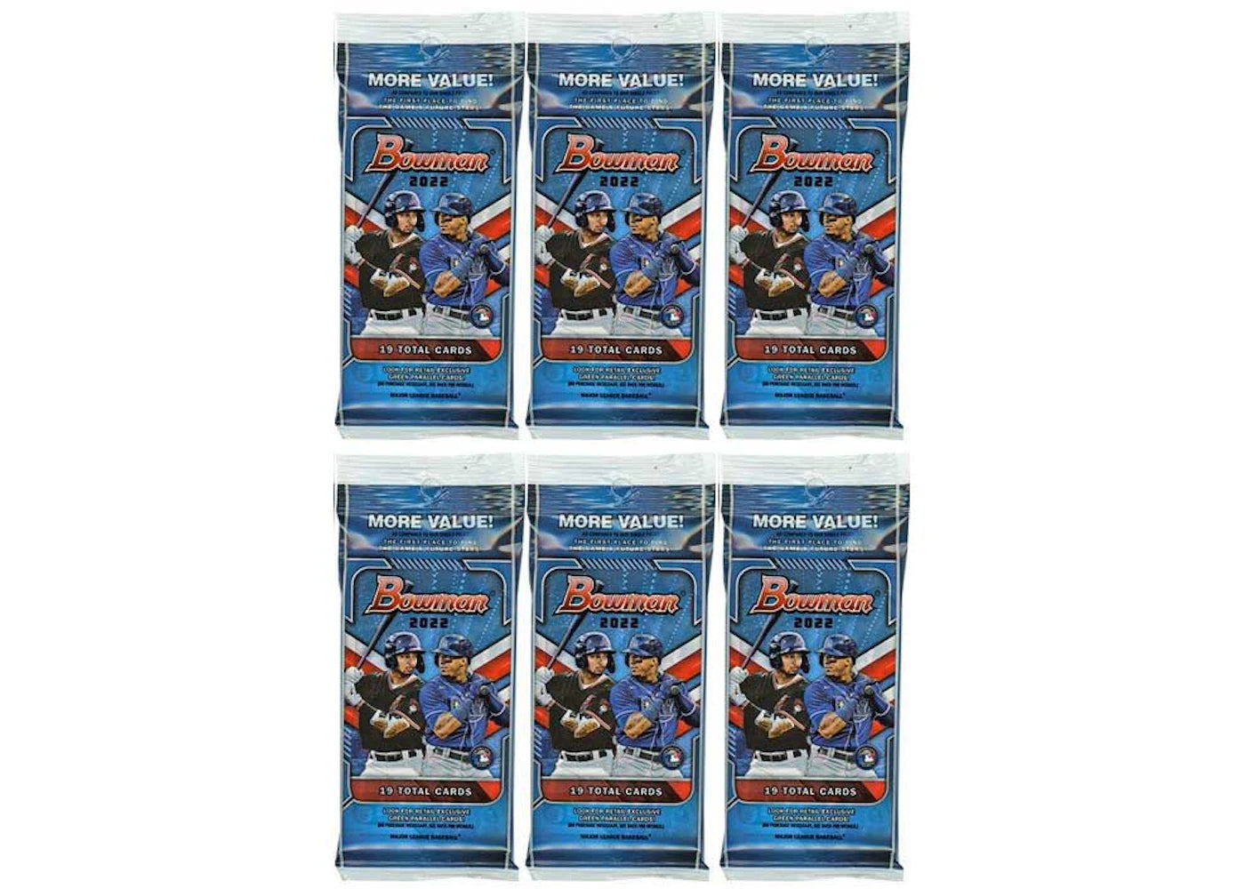 2022 Bowman Baseball Fat Pack 6x Lot