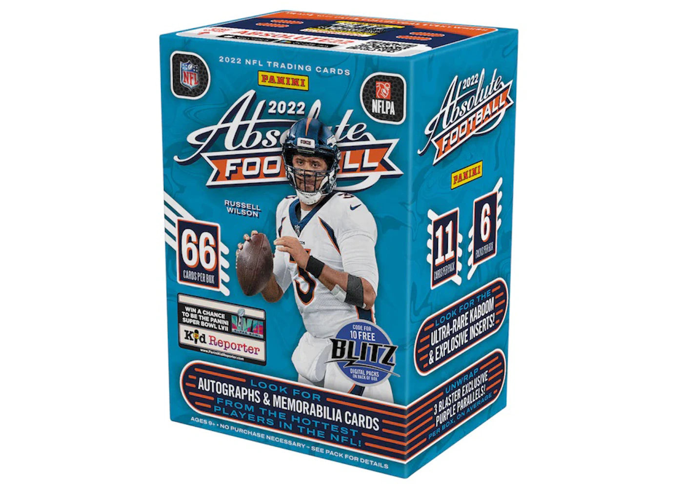 2022 Panini Absolute Football Fanatics Exclusive Blaster Box (Purple Parallels)