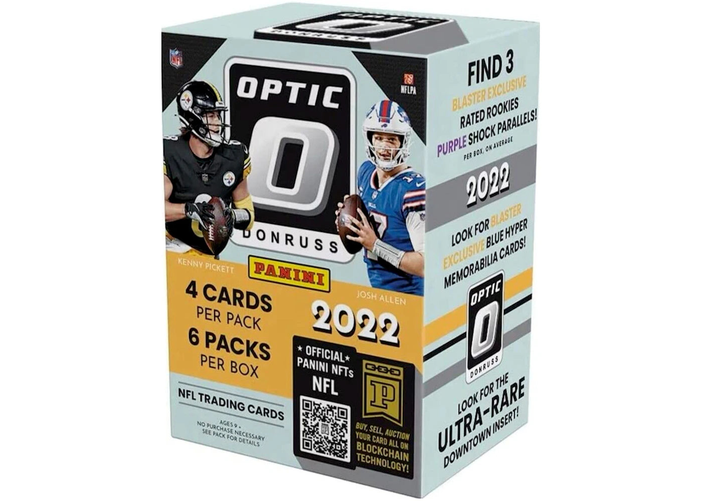2022 Panini Donruss Optic Football 6-Pack Blaster Box (Purple Shock Parallels)