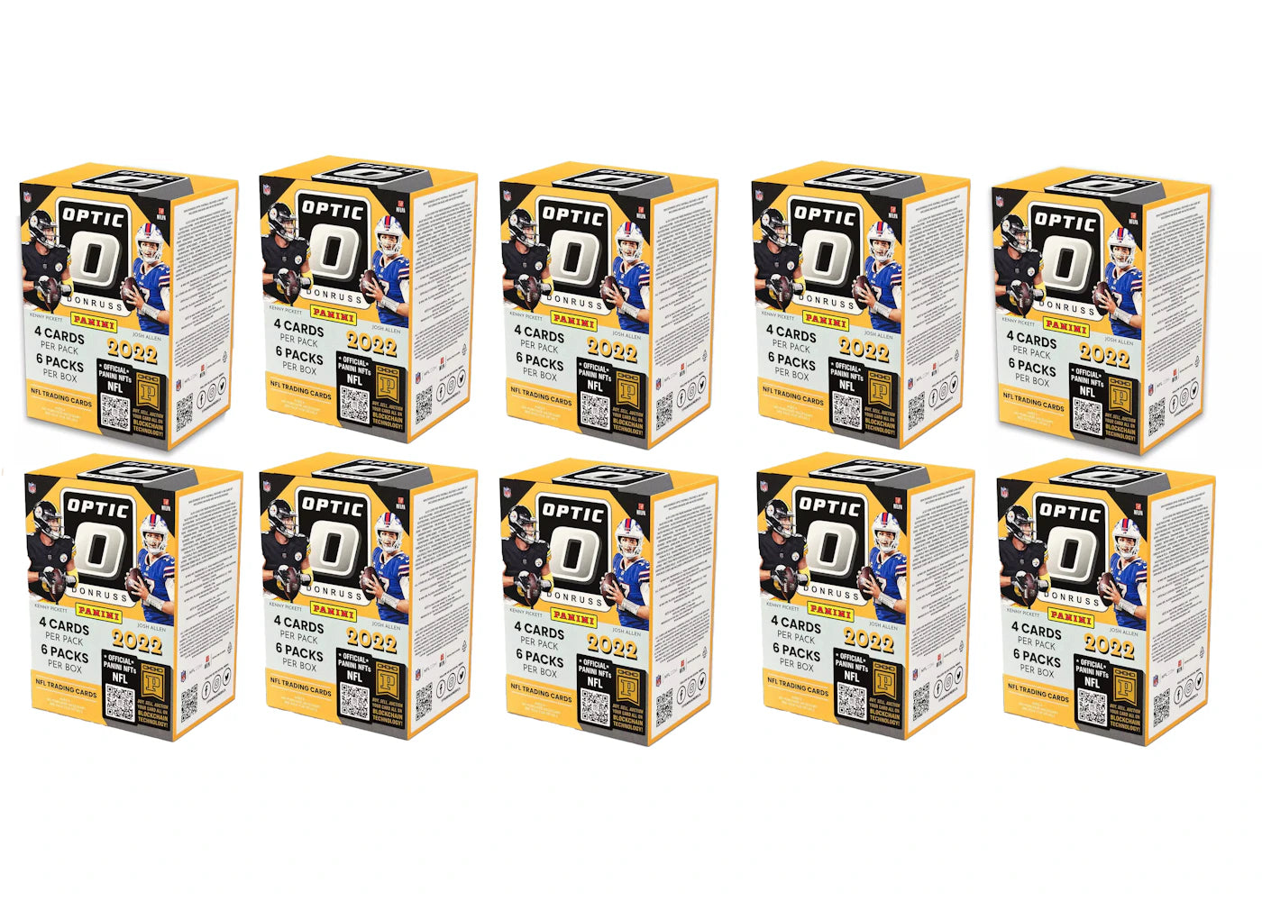 2022 Panini Donruss Optic Football 6-Pack Blaster Box (Pink Parallels) 10x Lot