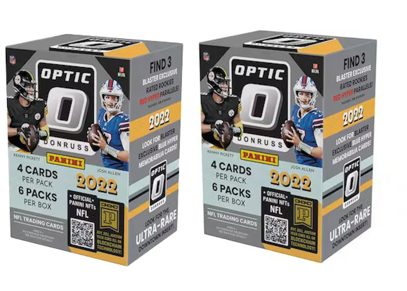 2022 Panini Donruss Optic Football Fanatics Exclusive 6-Pack Blaster Box (Red Hyper Paralells) 2x Lot