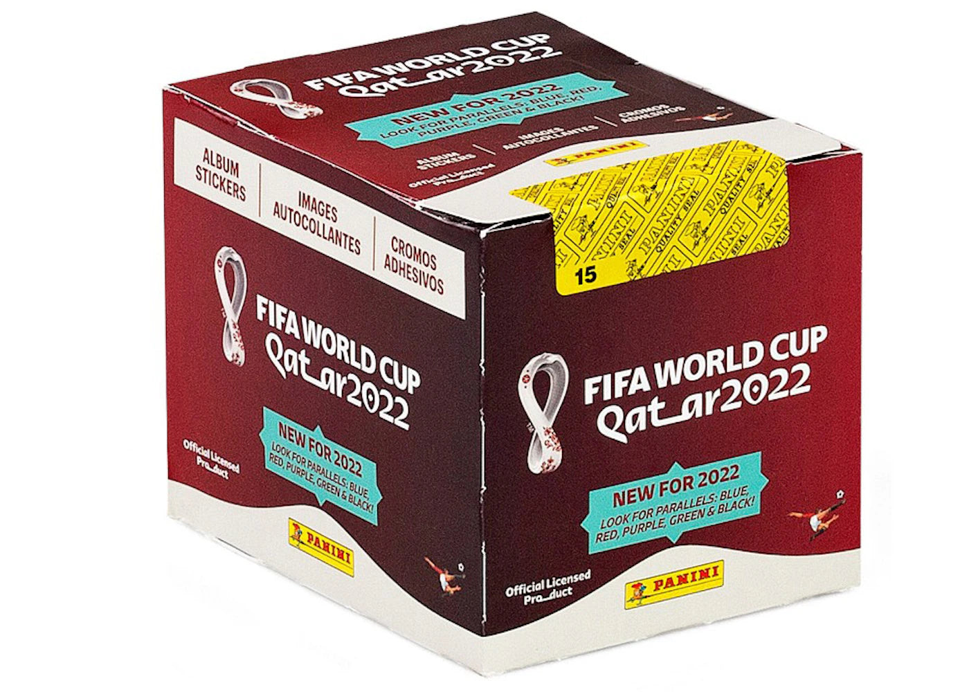 2022 Panini Fifa World Cup Qatar Soccer Sticker Collection Box