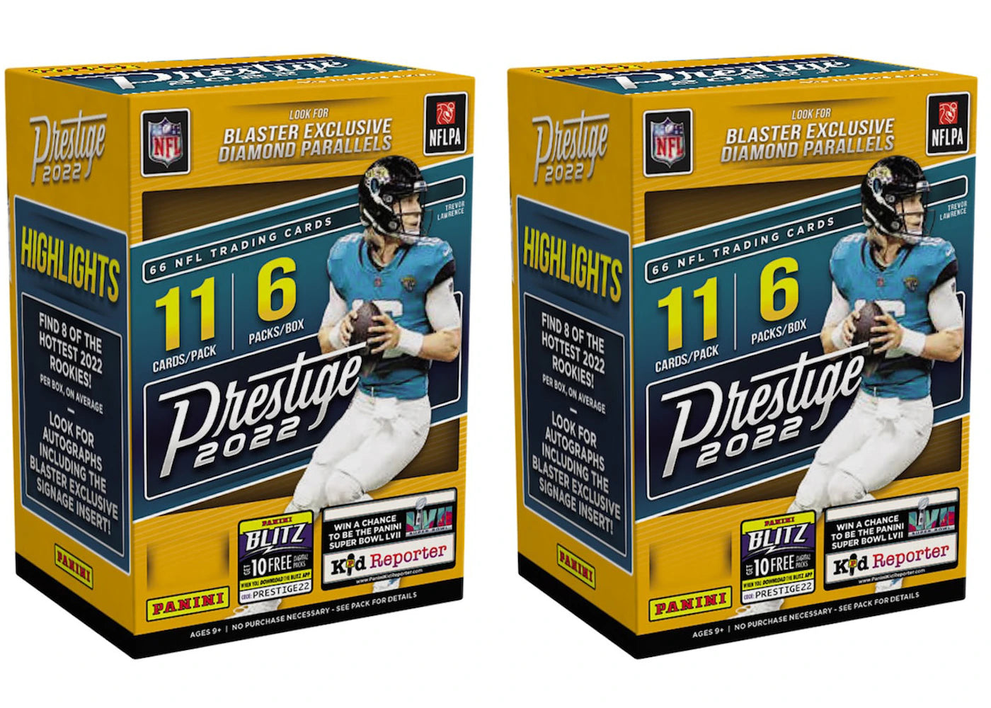 2022 Panini Prestige Football Blaster Box 2x Lot