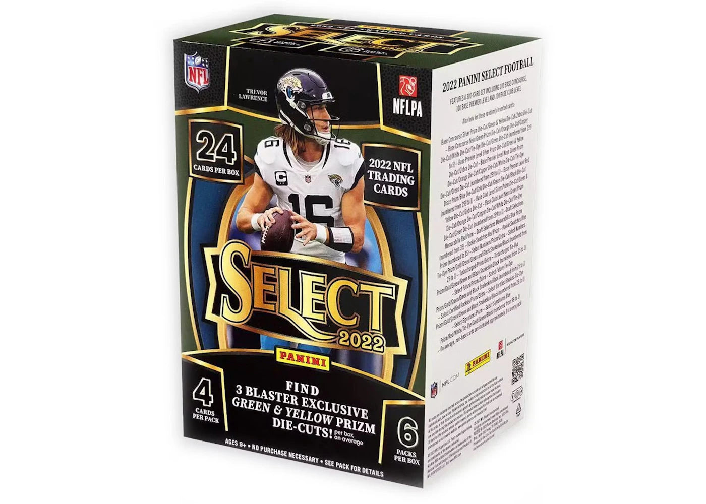 2022 Panini Select Football Blaster Box (Green & Yellow Die-Cuts)