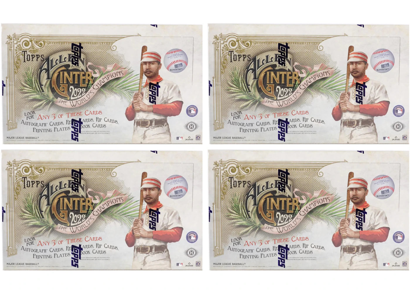 2022 Topps Allen & Ginter Baseball Hobby Box 4x Lot